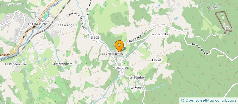localisation de l'entreprise VESTA  COURZIEU