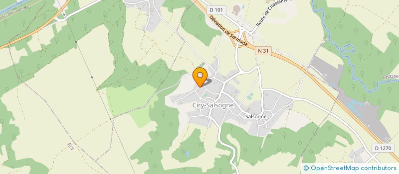 localisation de l'entreprise VESTA à CIRY-SALSOGNE