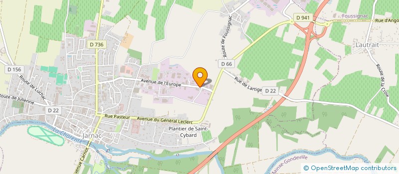 localisation de l'entreprise VESTA à JARNAC