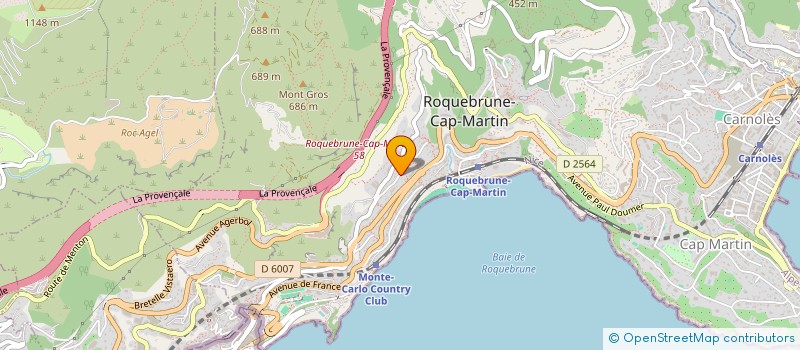 localisation de l'entreprise VESTA à ROQUEBRUNE-CAP-MARTIN