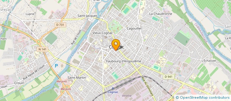localisation de l'entreprise VESTA à COGNAC