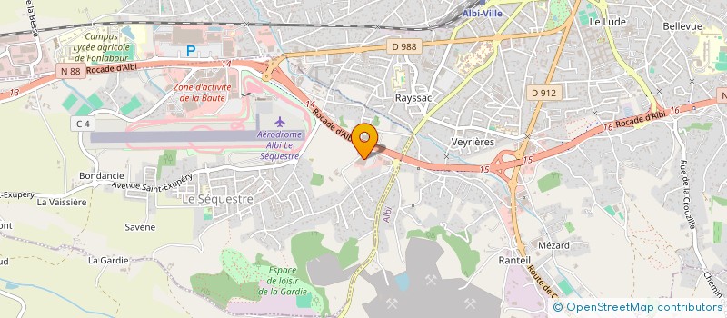 localisation de l'entreprise VESTA  LE SEQUESTRE