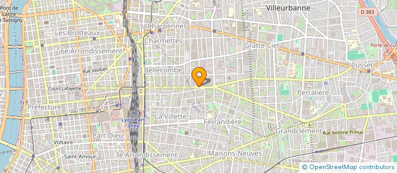 localisation de l'entreprise VESTA CONSEIL SARL à VILLEURBANNE