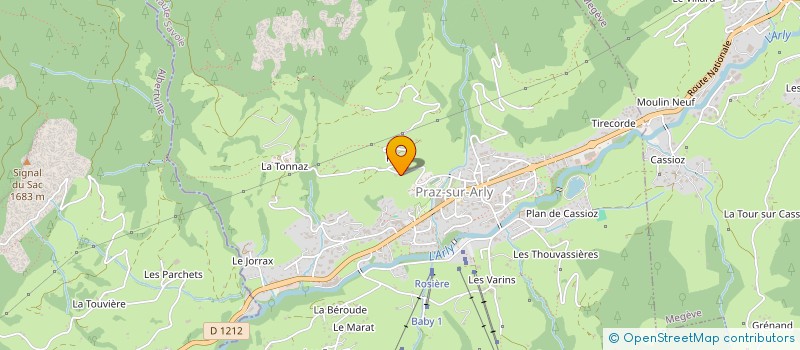 localisation de l'entreprise VESTA HOLDING  PRAZ-SUR-ARLY