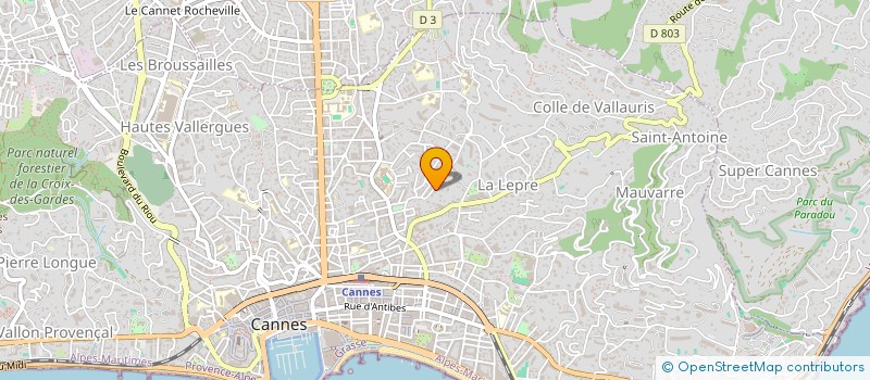 localisation de l'entreprise VESTA HOLDING  CANNES