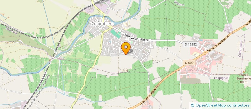 localisation de l'entreprise VESTA INVESTISSEMENT à COLOMBIERS