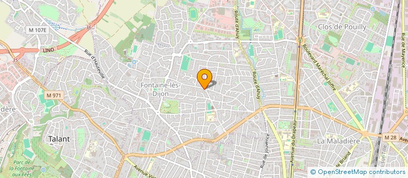 localisation de l'entreprise VESTA MB  FONTAINE-LES-DIJON