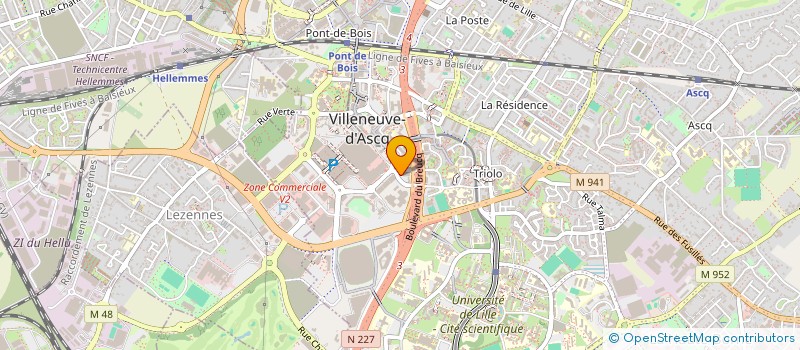 localisation de l'entreprise VESTA PROMOTION à VILLENEUVE-D'ASCQ