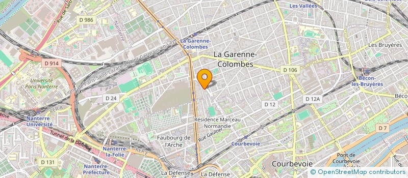 localisation de l'entreprise VESTA SERVICES à LA GARENNE-COLOMBES