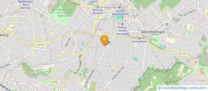 localisation de l'entreprise VESTA TP à MONTFERMEIL