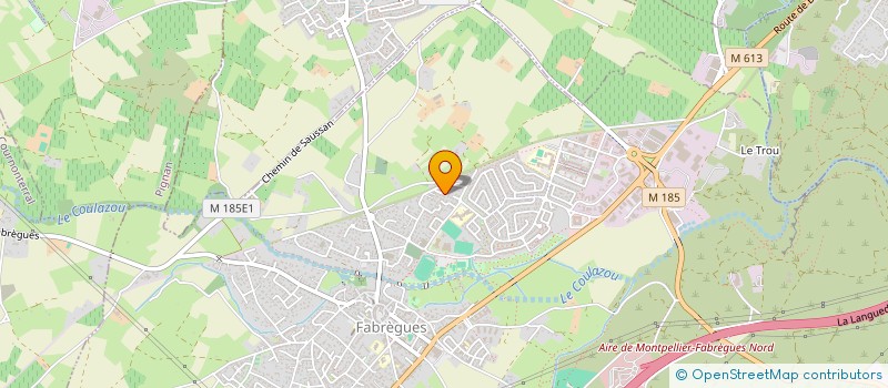 localisation de l'entreprise VESTACORE  FABREGUES