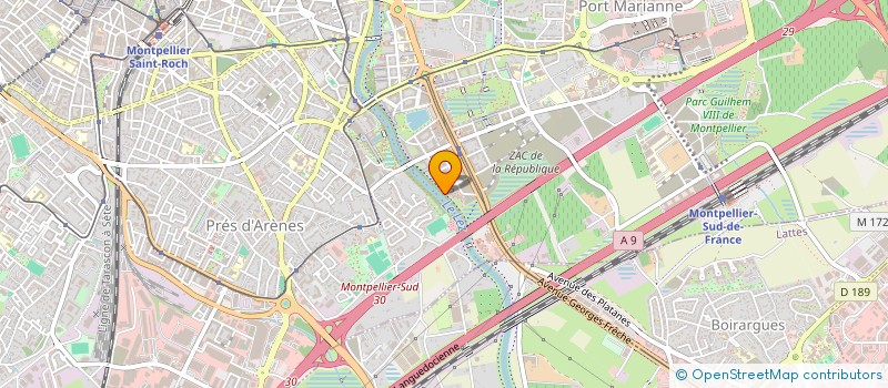 localisation de l'entreprise VESTAPRESTA à MONTPELLIER