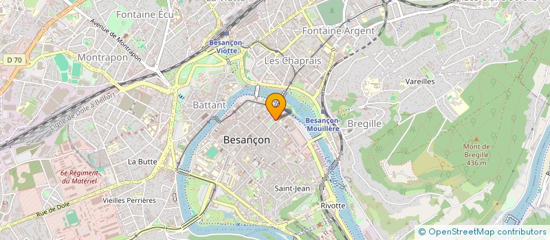 localisation de l'entreprise VESTAR  BESANCON