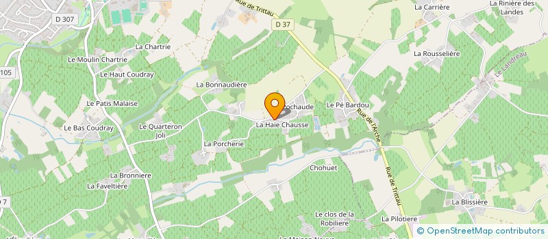 localisation de l'entreprise VESTIA PRO  LE LOROUX-BOTTEREAU