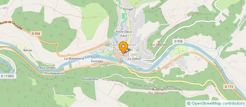 localisation de l'entreprise VESTIAIRE D'ANTOINE  SAINT-ANTONIN-NOBLE-VAL