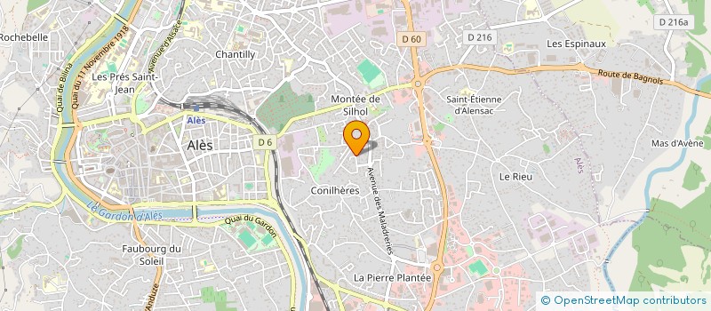 localisation de l'entreprise VESTIAIRE PRO  ALES