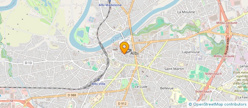 localisation de l'entreprise VESTIUM à ALBI