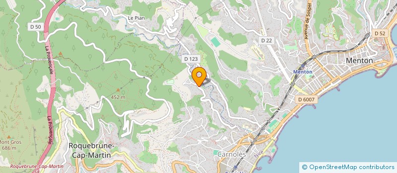 localisation de l'entreprise VESTRA CREDIT à ROQUEBRUNE-CAP-MARTIN