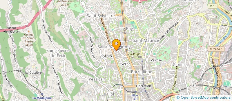 localisation de l'entreprise VESUBIE à NICE