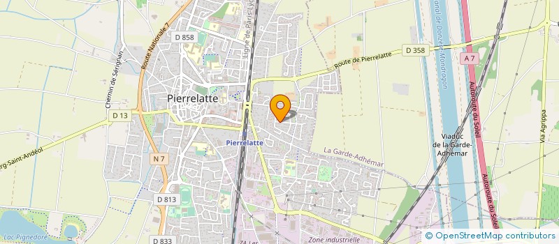 localisation de l'entreprise VET à PIERRELATTE
