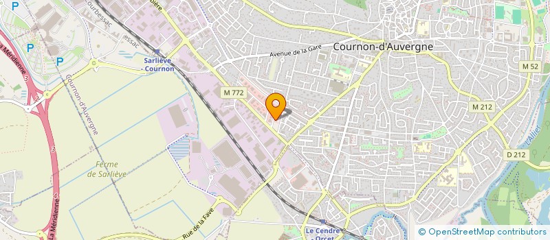 localisation de l'entreprise VET-AUVERGNE  COURNON-D'AUVERGNE