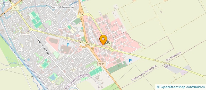 localisation de l'entreprise VET CHAMPAGNE  CHALONS EN CHAMPAGNE