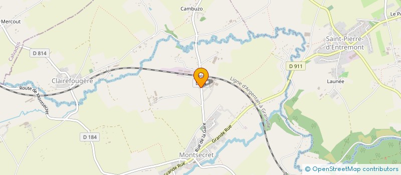 localisation de l'entreprise VET COWNEXION à MONTSECRET-CLAIREFOUGERE