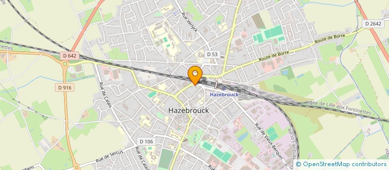 localisation de l'entreprise VET FLANDRES à HAZEBROUCK