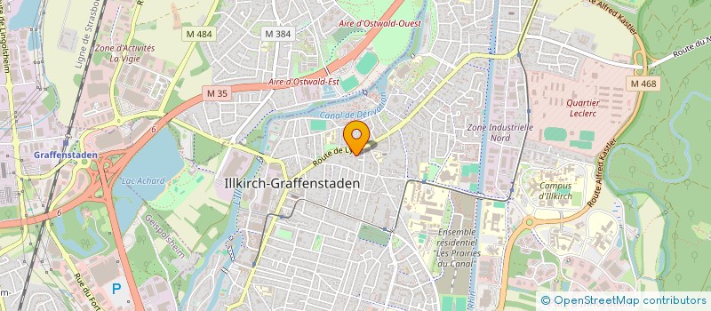localisation de l'entreprise VET' ILLKIRCH à ILLKIRCH-GRAFFENSTADEN