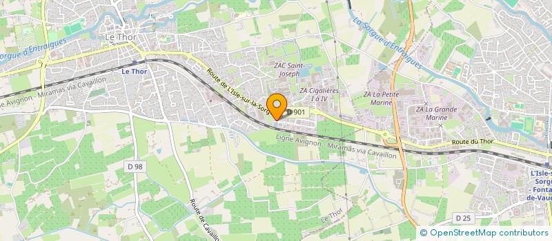 localisation de l'entreprise VET IN PROVENCE  LE THOR