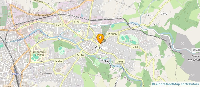localisation de l'entreprise VET'MAT à CUSSET