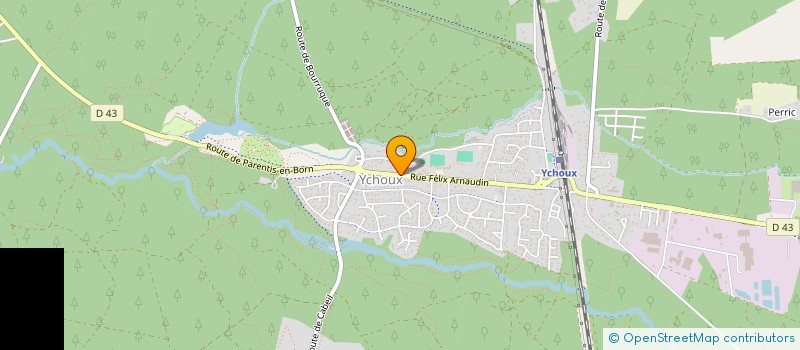 localisation de l'entreprise VET-OSTEO-PLUS  PARENTIS-EN-BORN