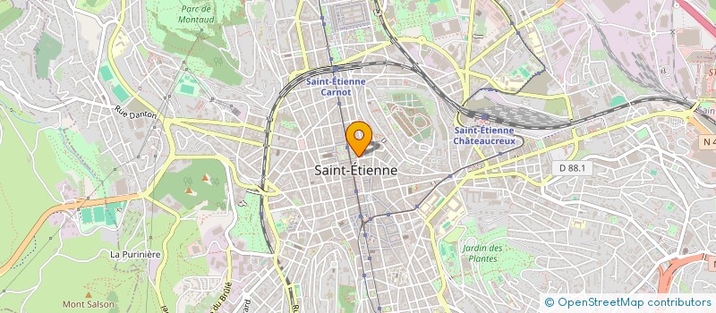 localisation de l'entreprise VET - SQUARE à SAINT-ETIENNE