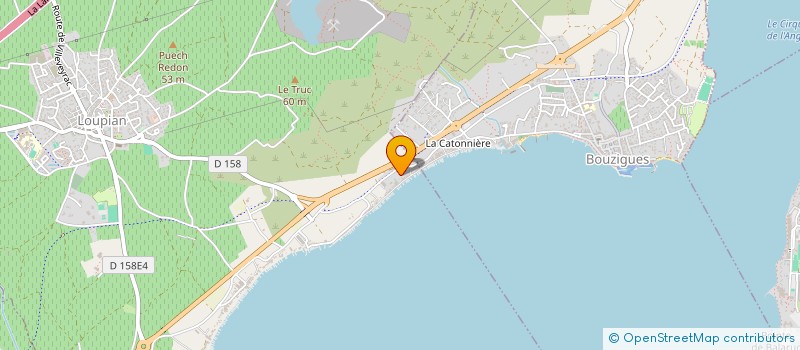 localisation de l'entreprise VET - VALORISATION DE L'ETANG DE THAU  LOUPIAN