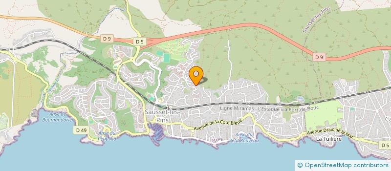 localisation de l'entreprise VET13620  SAUSSET-LES-PINS