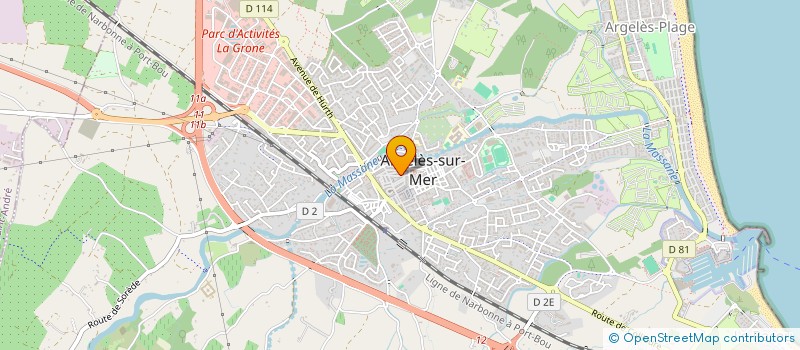 localisation de l'entreprise VETA  ARGELES-SUR-MER