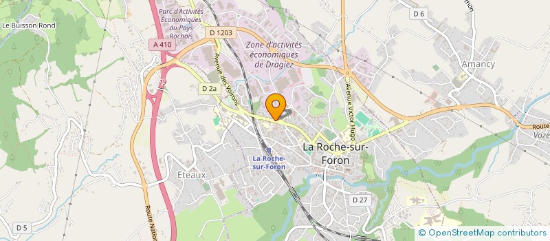 localisation de l'entreprise VETAFFORETS  LA ROCHE-SUR-FORON