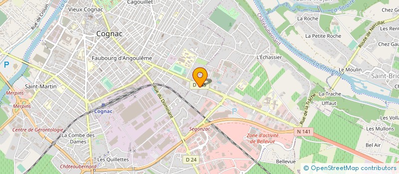 localisation de l'entreprise VETALIS à CHATEAUBERNARD