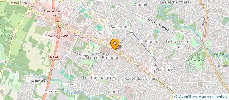 localisation de l'entreprise VETARCHE à SAINT-HERBLAIN