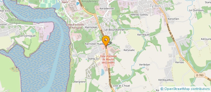 localisation de l'entreprise VETARMOR  à QUIMPER