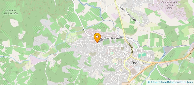 localisation de l'entreprise VETARTIS  COGOLIN