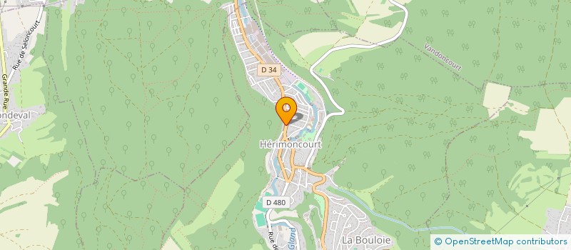 localisation de l'entreprise VETD PEGASE  HERIMONCOURT