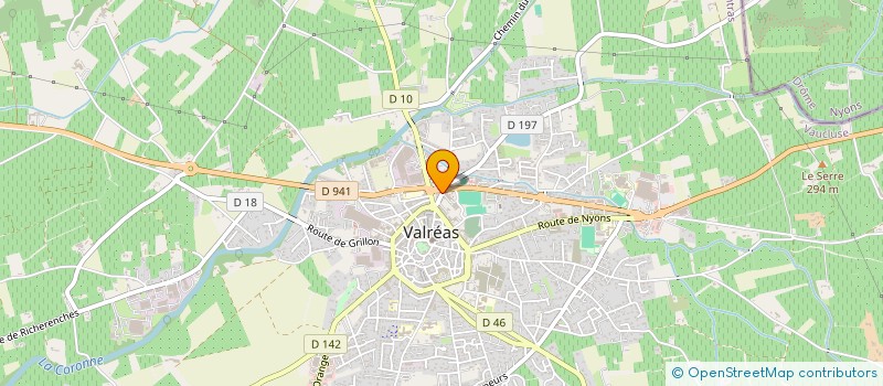 localisation de l'entreprise VETEA  VALREAS