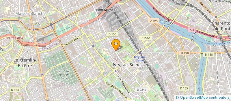 localisation de l'entreprise VETEC INGINEERING à IVRY-SUR-SEINE