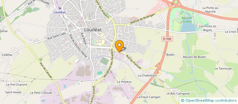 localisation de l'entreprise VETEL CONCEPT PAYSAGE à LOUDEAC