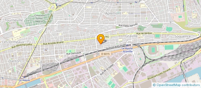 localisation de l'entreprise VETELEC INDUSTRIE  LE HAVRE