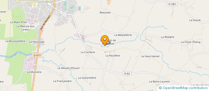 localisation de l'entreprise VETEMENTS DE LA VALLEE DE LA SEE  SOURDEVAL