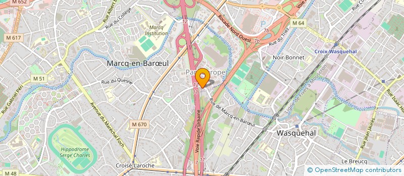 localisation de l'entreprise VETEMENTS ET SECURITES INDUSTRIELS à MARCQ-EN-BARŒUL