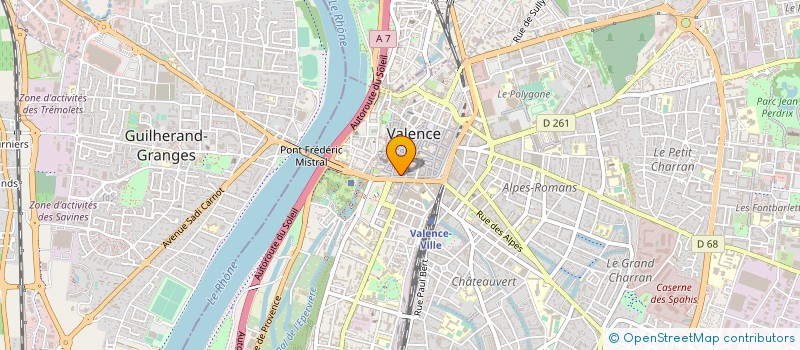 localisation de l'entreprise VETEMENTS HERITIER  VALENCE