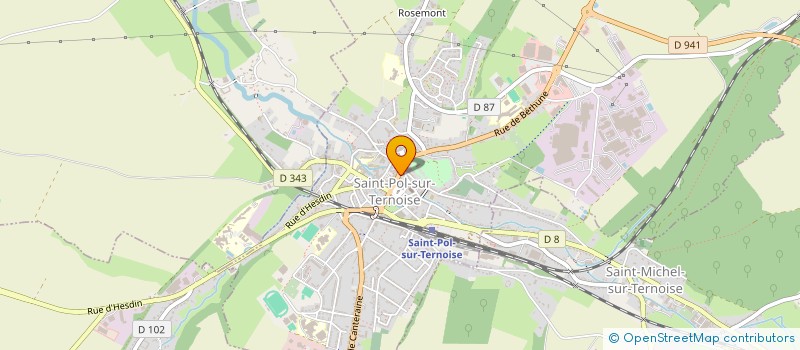 localisation de l'entreprise VETEMENTS JOUVION  SAINT-POL-SUR-TERNOISE